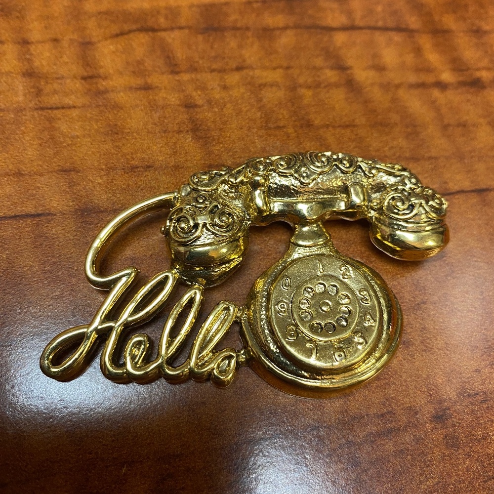 Gold color pin